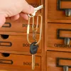 Outdoor EDC Portable Brass Keychain Key Ring Pocket Clip Threaded Fastener Fashion Key Buckle Great Tool1122070