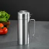 304 Stainless Steel Olive Oil Can Bottle Pot Kitchen Accessories Cooking Tools Set 550ml 1000ml Storage Bottles Tool Can