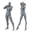 13cm Action Figure Toys Artiste Mébable masculin Femelle Figure PVC Figures du corps Modèle Mannequin BJD Sketch Art Draw Figurine 3D CX200716