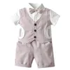 Sommer Gentleman Babyklagen Baby Outfits Bögen shirt + shorts 2pcs / set Babykleidung Babyausstattungen Newborn Outfits Einzelhandel