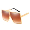 Designer HBK Moda Men Square metal óculos oversized Mulheres Vintage revestimento reflexivo espelho Sun Glasses