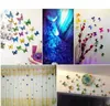 12pcs / set 3D papillon Wall Sticker PVC Simulation stéréoscopiques papillon mureaux aimant Art Decal Kid Chambre Décoration