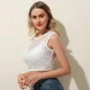 Summer Women Running Tank Top Fishnet Hollow Out White Vest Casual Tops Female Clothing Beach Cover-ups Club Short Solid