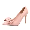 HOT 2020 défilé de mode doux arc talons hauts talon aiguille bouche peu profonde pointu femmes chaussures chaussures de fête de mariage