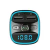 Transmetteur FM, transmetteur FM Bluetooth Adaptateur radio sans fil Kit de voiture avec chargeur de voiture double USB Chargeur de voiture Lecteur MP3 Prise en charge de la carte TF USB
