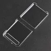 Funda de teléfono transparente a prueba de golpes, carcasa trasera transparente para teléfono móvil, funda plegable con tapa para Samsung Z