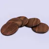 Beech Black Walnut Wood Coaster Retro Isolering Kopp Mat Hushåll Kvadratisk Rund Kustfartyg Kaffe Te Cup Pads LX2562