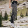 Outfits Yoga 2022 Модный тренажерный зал Женщины Брюки Брюки Плотная Черная Сетка Сращивание Серые Эластичные бедра дышащие пот Тонкая тощая Леггинс