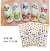 3D Butterfly Nail Art Stickers Sj￤lvh￤ftande Sliders Nail Transfer Decals Foils Wraps Decorations Diy Manicure Accessories F699266W