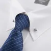 Barre de cravate en cristal pour hommes, épingle de col de chemise, cravate, Clip, fermoir, broche, haltère, bâton de revers, boucle, livraison directe