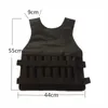 20KG Loading Weight Vest For Boxing Weight Training Workout Fitness Gym Equipment Adjustable Waistcoat Jacket Sand Clothing253C