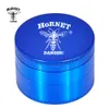 HORNET Metal Tobacco Herb Grinder With Pollen Catcher Tray 63MM 4 Pieces Razor-Sharp Teeth Zinc Alloy Smoking Herb Grinders