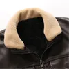 Hombre Casual PU Chaquetas de cuero Moda Tendencia Lavado con bolsillo Prendas de abrigo Diseñador Nuevo Cuello de piel masculino Manga larga Chaquetas con cremallera delgadas Abrigo