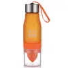 22oz H20 Vattenflaska Plastfruktjuice Portable Infusion Bottle Infuser Drick Outdoor Sports Bike Travel Sport Bottle