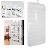 Wall Door Closet Fine Jewelry Accessory Hanger Organizer Ear Ring Necklace Bangle Storage Roll Bag Pouch Canvas 72 Pockets5787293