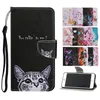 Cartoon wolf Owl Flower Rose Bear Star Leather Wallet Card stand Flip back Case for Huawei P30 P40 PRO P30 P40 LITE Y5P Y6P Y7P P SMART 2020