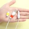 500pcs / серия Силиконовый кабель USB Protector наушника провода шнура Крышка защиты данных зарядное устройство линии Защитные рукава для телефонных кабелей кабель шнур