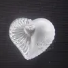 12PCS Plastic Heart Container Candy Boxes Wedding Favors Party Reception Table Decors Birthday Event Gift Holder Package Supplies