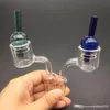 Quartz Thermal Banger met Glass Carb Cap met XL XXL Dubbele Muren 10mm 14mm Male Vrouw 45 Graden 90 graden Dikke Bal Glas Carb Caps