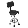 Adjustable Hydraulic Swivel Saddle Stool SPA Salon Rolling Chair With Backrest2504