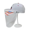 Cap Masque 3D Broderie Baseball Chapeau Amovible Extérieur Transparent Chapeau De Protection Masques Écran facial