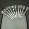 wholesale Smoking - 13cm clear glass straight burn pot Hookah Accessories