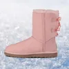 Stivali da neve invernali da donna firmati Fashion Australia Classic Stivali con fiocco corto Caviglia Ginocchio Ragazza con fiocco MINI Bailey Boot 2020 TAGLIA 35-44 Nave libera