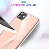 Crystal TPU + PC Case Shock Absorption Soft Transparent Tillbaka till iPhone 12 iPhone 11 Pro Max Cover för Samsung S20 Plus Ultra Phone Case