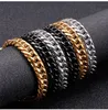 Mens Necklaces Chains Stainless Steel Black Gold Silver Color Biker Necklace Bracelets for Men Women Curb Cuban Necklace Jewelry