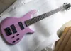 Frete Grátis 5 Cordas Rosa Baixo Guitarra com Rosewood Fretboard, 24 trastes, pode ser personalizado como pedido