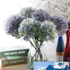 Wholesale Artificial Hydrangea Flower with Flower Rod DIY Silk Accessory for Party Home Wedding Decoration 5 Colors