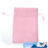 Wholesale Подарочная упаковка Сумки на DrawString 9x12cm Мини Джут Сумки Льняные Пеньки Небольшие Подарочные пакеты Ювелирные Изделия Свадьба Форма