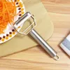 Rallador de zanahoria, pepino y patata de acero inoxidable, pelador de verduras, pelador de frutas, rallador de doble cepillado, utensilio de cocina