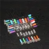 أدوات يدوية 100pcs أداة الشمع dabbers مع طرف السيليكون والأنابيب تركز الأنا dabber الأنا dhl الرماد الماسك لونج