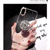 Glitter Marble Titular Diamond Ring Silicone Case telefone para Iphone 7 8 6 Plus X XR XS 11 Pro MAX Moda Telefone Caso de SE 2020