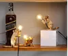 Resina Rato Rato Lâmpada Led de mesa Led de mesa Modern Mini Mini Mouse fofo lâmpada de mesa LED Decoração de casa Luzes de mesa 2224f