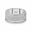 Choucong marque bijoux de luxe anneaux de mariage en argent sterling 925 coupe princesse topaze blanche CZ diamant promesse pierres précieuses multi style femmes bague de fiançailles cadeau