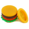 Recipiente de Hamburger Acessórios para Fumar Recipiente de Silicone Jar Cera Concentrado de cera 5ml Recipientes de silicone para ceras poetable