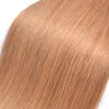 Virgin brazilian human hair 3 bundles color #27 silk straight extension for woman