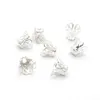 1000pcs/lot Metal Cup Hollow Flower Spacer Beads End Caps Pendant DIY Charms Connectors Jewelry Finding 5x6mm