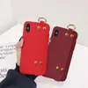 Mobiltelefonfodral Wristand Phone Cases Anti-Fall Flexibel handledsrem Back Cover Kickstand Protector för iPhone 12 Pro Max Pro X XS XR 7 7P 8 8Plus P1U6