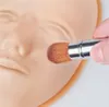 Cabeça de treinamento de tatuagem facial 5D Prática de silicone Maquiagem permanente lábio sobrancelha tatuagem pele manequim boneca rosto cabeça XB1