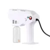 Handheld Blaulicht Nano Dampfpistole Zerstäubung Desinfektion Nebelmaschine Haarspray Maschine Haushaltsreinigungswerkzeuge CCA12398 12 Stück