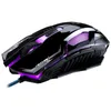 2020 Hot v10 Wired USB Computer Wilderness Action Game Creative Mouse Luminous Ratinho Ratos Grátis