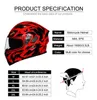 WOSAWE 2020 Novo capacete da motocicleta removível Reflective Off Road Scooter Helmet completa Visor Motocross Capacetes Seguro capacete da motocicleta Sco n6J4 #