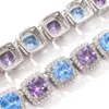 Collier de créateur Bijoux pour hommes Hip Hop Chaînes glacées Mode Diamant Tennis Bracelet Rappeur Luxe Bling Zircon Cubique Jewellry5637860