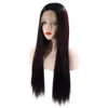 Perruques de Lace Wig African flätad peruk Longest Straight Synthetic Hairr Marley Syntetisk Lace Frontal Wig Lågpris Fabrik färgad Ombre