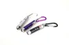 Best holiday lights 3 in1 LED Mini Flashlight Aluminum Alloy Torch with Carabiner Ring Keyrings mini Flashlight Red Laser Pointer