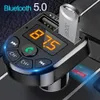 FM-передатчик Bluetooth автомобильный MP3-плеер автомобильный комплект 5 В 3 1 А зарядное устройство с двумя USB-портами 12-24 В TF U дисковый музыкальный плеер2041