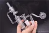 With handle mini 14mm female Joint bongs Recycler Percolator Hookahs glass dab oil rig water pipe with glass oil burner pipes